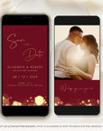 ANITA Save the Date Video Template - Burgundy