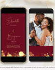 ANITA Wedding Invitation Video Template - Burgundy
