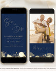 ANITA Save the Date Video Template - Navy & Gold