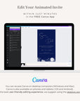 ANITA Save the Date Video Template - Blue & Silver