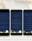 ANITA Wedding Invitation Video Template - Navy & Gold