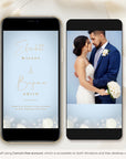 ANITA Wedding Invitation Video Template - Dusty Blue & Gold