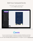 ANITA Wedding Invitation Video Template - Navy & Gold