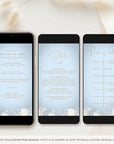 ANITA Wedding Invitation Video Template - Dusty Blue & Gold