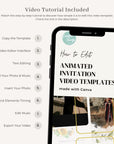 ANITA Wedding Invitation Video Template - Blush & Lilac