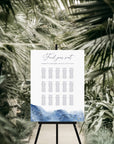 YLENIA Ocean Wedding Seating Chart Template