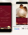 ANITA Save the Date Video Template - Burgundy