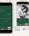 ANITA Save the Date Video Template - Emeral Green