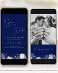 ANITA Save the Date Video Template - Blue & Silver