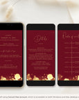 ANITA Wedding Invitation Video Template - Burgundy