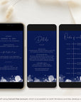 ANITA Wedding Invitation Video Template - Blue & Silver