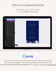 ANITA Wedding Invitation Video Template - Blue & Silver