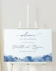 YLENIA Ocean Wedding Welcome Sign Template