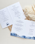YLENIA Ocean Wedding Program Template