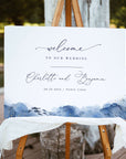YLENIA Ocean Wedding Welcome Sign Template