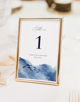 YLENIA Ocean Wedding Table Numbers Printable