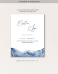 YLENIA Ocean Wedding Small Sign Printable