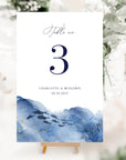 YLENIA Ocean Wedding Table Numbers Printable