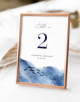 YLENIA Ocean Wedding Table Numbers Printable