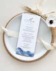 YLENIA Ocean Wedding Menu Template