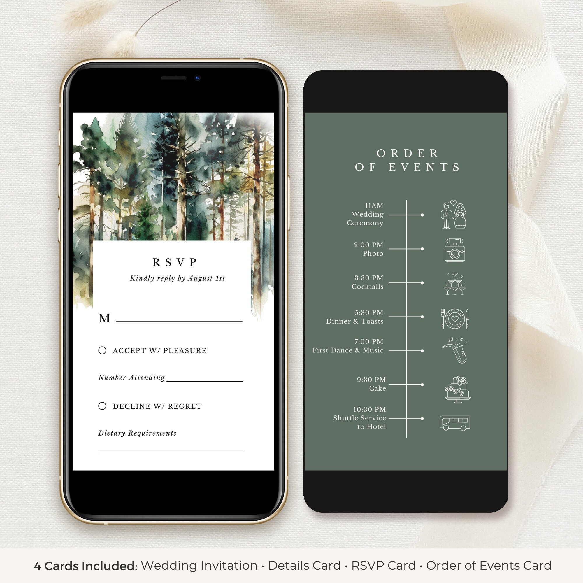GAIA Digital Marriage Card Forest