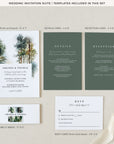 GAIA Forest Wedding Invitation Template Set