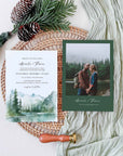 ARNA Mountain Wedding Invitation Template Suite