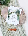 ARNA Printable Wedding Cards Mountain Themed