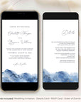 YLENIA Ocean Wedding Invitation Digital Template