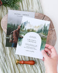 ARNA Printable Wedding Cards Mountain Themed