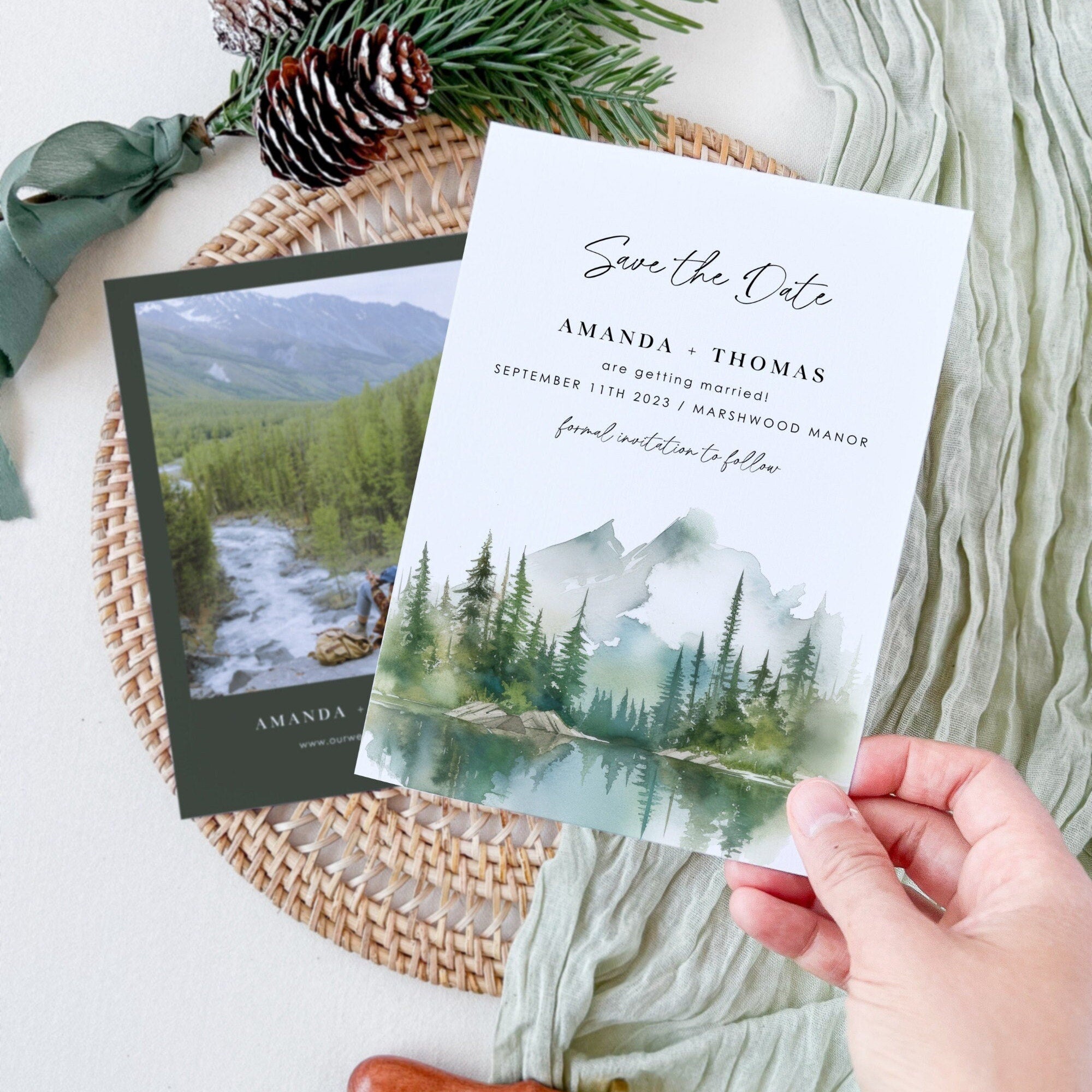 ARNA Mountain Save the Date Template