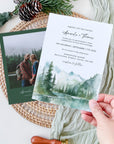 ARNA Woodland Wedding Invitation Card Template
