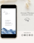 YLENIA Digital Save the Date Ocean Theme