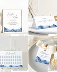 YLENIA Ocean Wedding Invitation Bundle Template