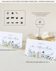 BIANCA Winter Place Card Template