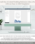 YLENIA Ocean Wedding Invitation Digital Template