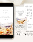 ARNA Spring digital wedding invitation