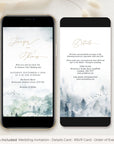 ARNA Digital Wedding Invitation Winter Wedding