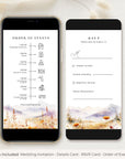 ARNA Spring digital wedding invitation