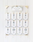 BIANCA Winter Wedding Seating Chart Card Template