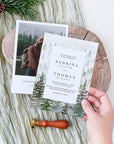 GAIA Mountain Wedding Invitation Card Template