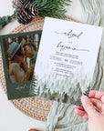 GAIA Pine Tree Wedding Card Template