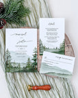 GAIA Forest Wedding Invitation Template Set