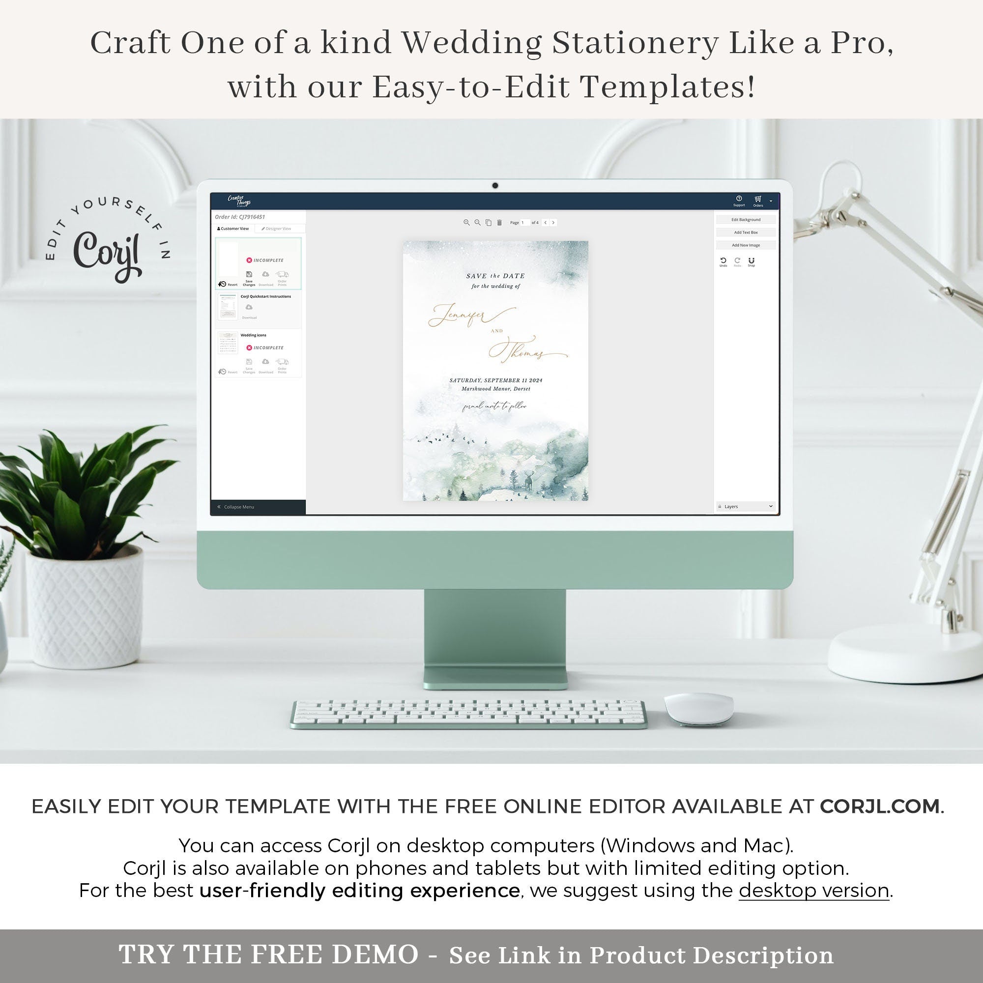 ARNA Winter Save the Date Template Printable