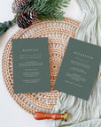 Arna Mountain Themed Wedding Invitation Set Template