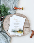 ARNA Winter Wedding Invitation Template