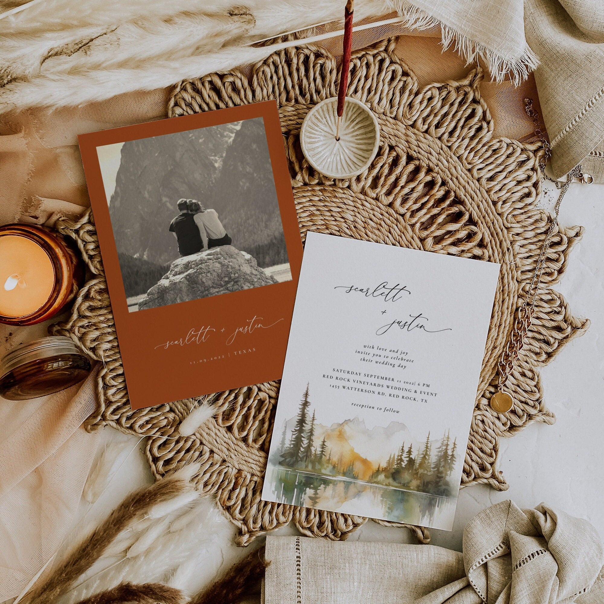 ARNA Woodland Wedding Invitation Template