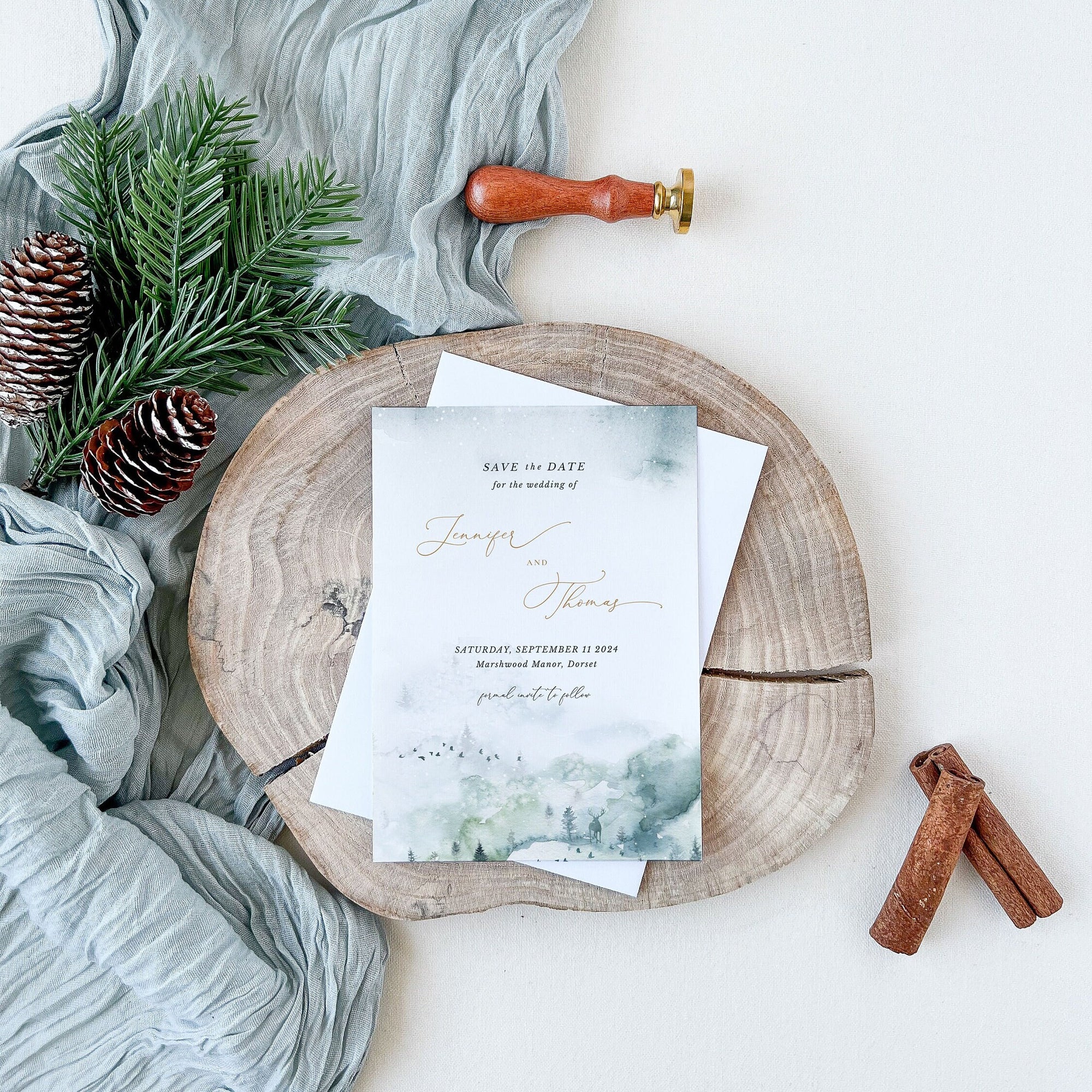 ARNA Winter Save the Date Template Printable