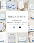 YLENIA Ocean Wedding Invitation Bundle Template