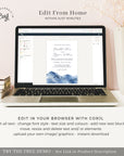 YLENIA Ocean Wedding Invitation Template